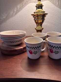 Farm Fresh Ceramic Mugs and Bowls Set