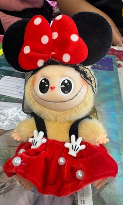 Labubu Minnie Mouse Skirt & Ears 