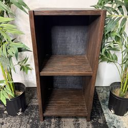 Cube Storage Shelves 2 Tier Shelf Mocha Cubby