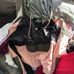 Hollister Crop Windbreaker New Xl