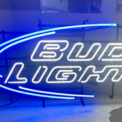 Bud Light real neon bar sign 