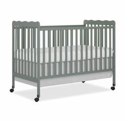 Dream On Me Carson Classic 3-in-1 Convertible Crib Sage Green