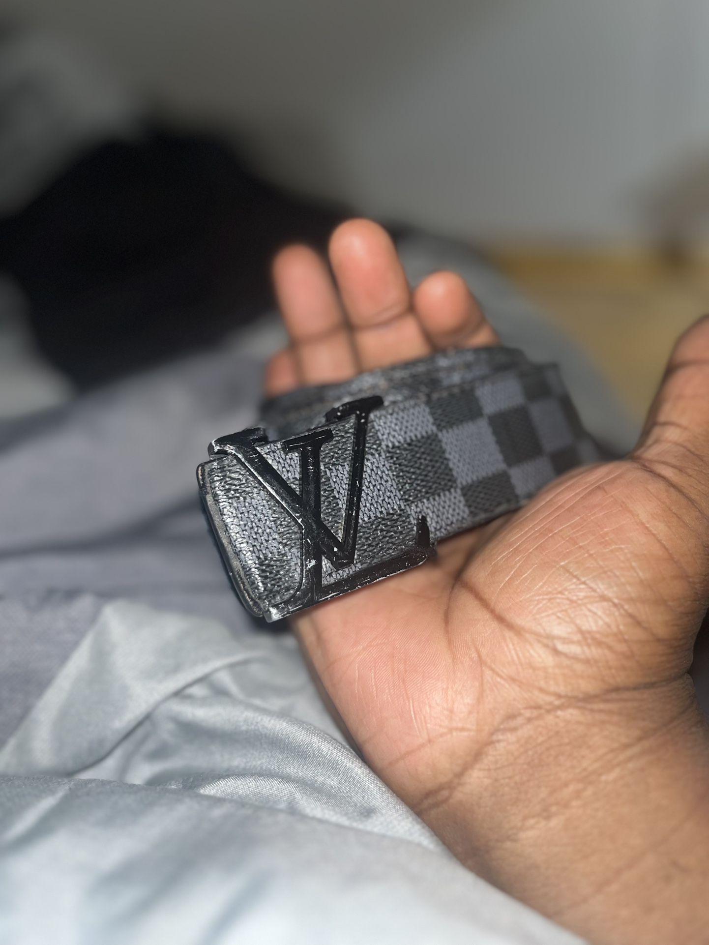 Black Louis Vuitton Belt