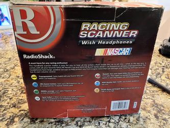 Radio shack pro-84 200 channel racing scanner with headphones