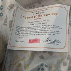 Rare Steiff Bear With Real Gold