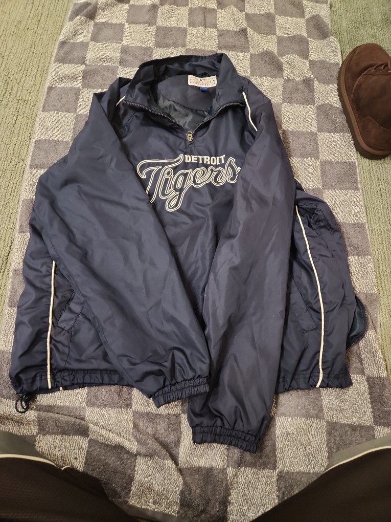 Detroit Tigers Warm Up Jacket Size LG