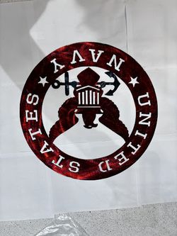 Na vy Metal Sign 16x16 18 Gauge Steel Wall Decor
