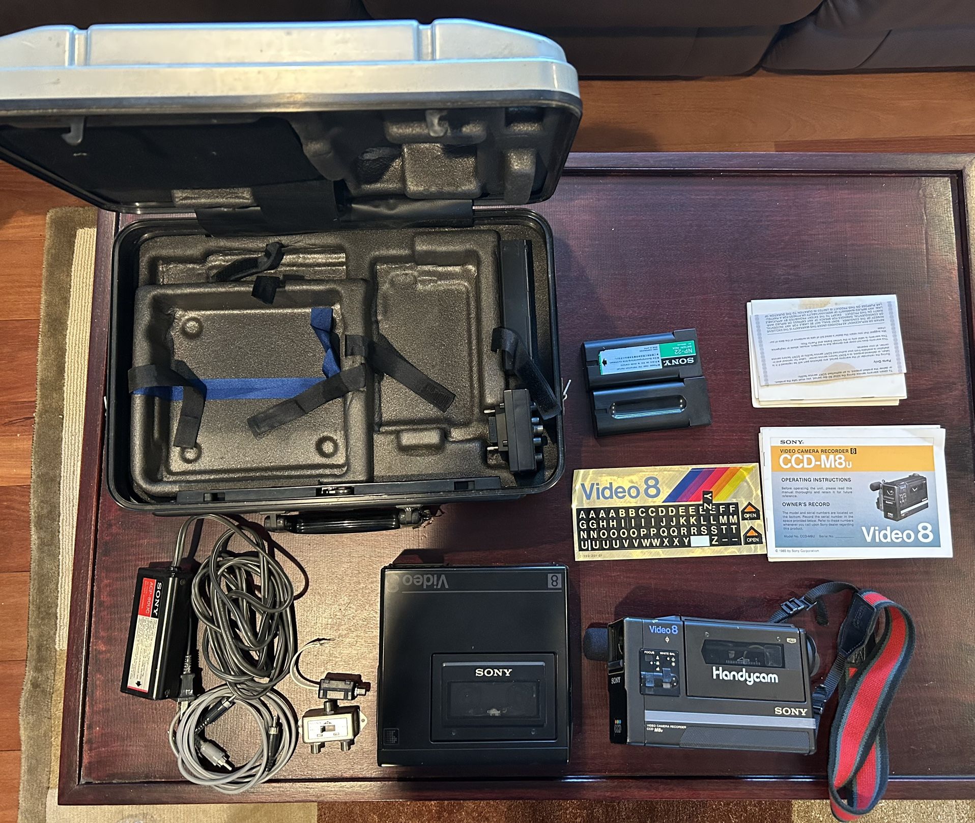 Vintage Sony Video8 Camera + Recorder Bundle (1985) β AS-IS β Local Pickup Preferred