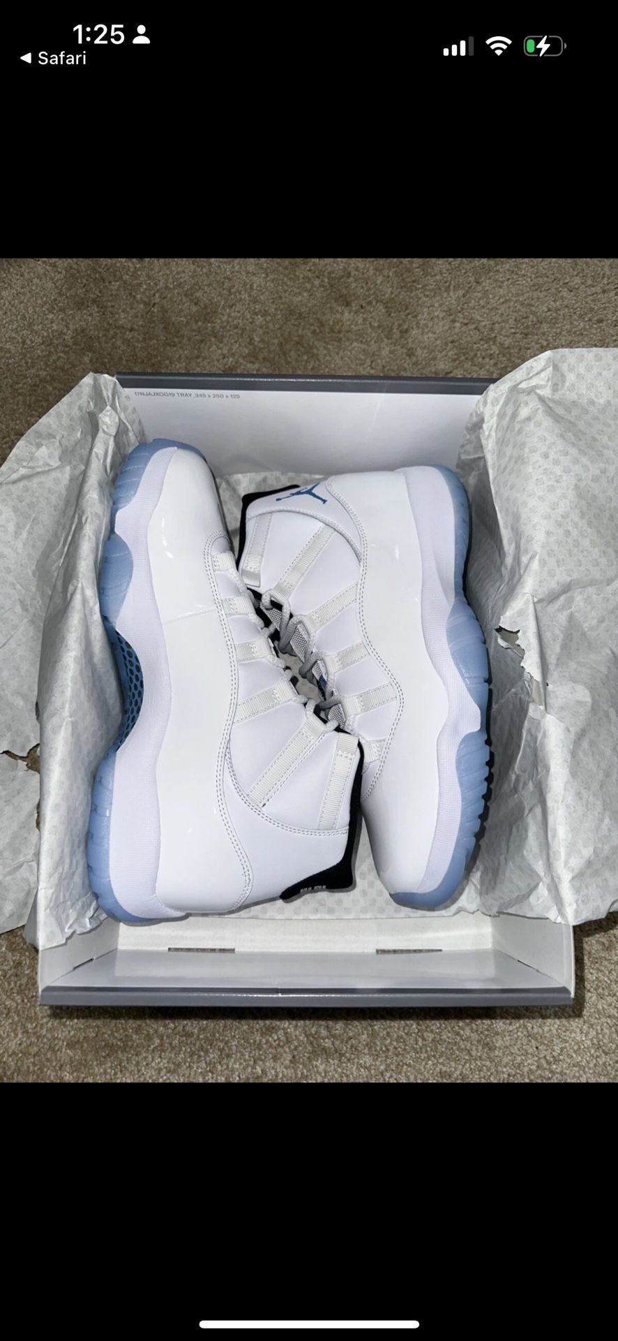 Legend Blue 11s Perfect Condition Size 10.5