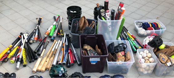 Baseball and softball gear. Bats , gloves, hats, bags etc… Check Out My Profile Page. Nothing is $1