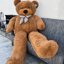 New Joy Fay 78” Dark Brown Teddy Bear.