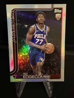 VJ Edgecombe Topps RC Holo Foil Refractor 