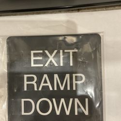 Brand New Exit Ramp Down Sign 