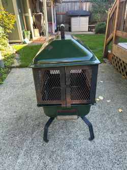 Coleman vintage portable fire pit/grill