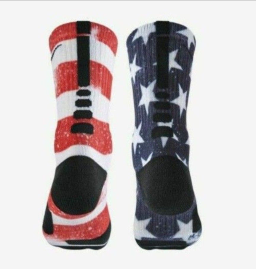 Nike Elite Basketball Socks Digital Ink USA M (Men 6-8, Women 8-10)