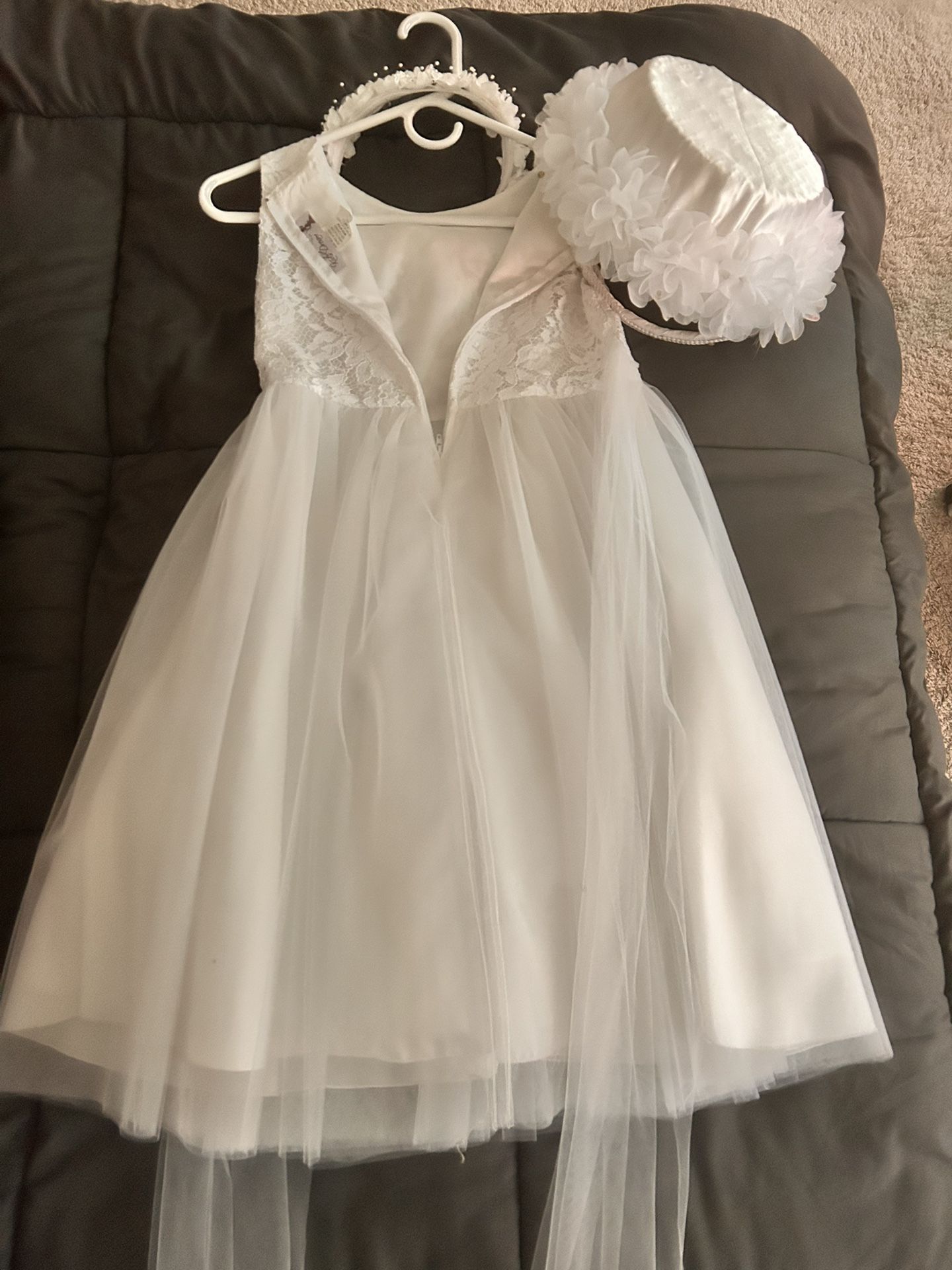 Wedding Dress for Flower Girl And Flower Basket