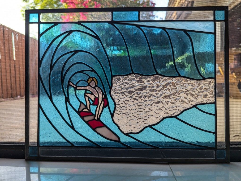 Stain Glass Surfer Panel