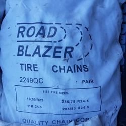 Semi Truck ladder snow chains