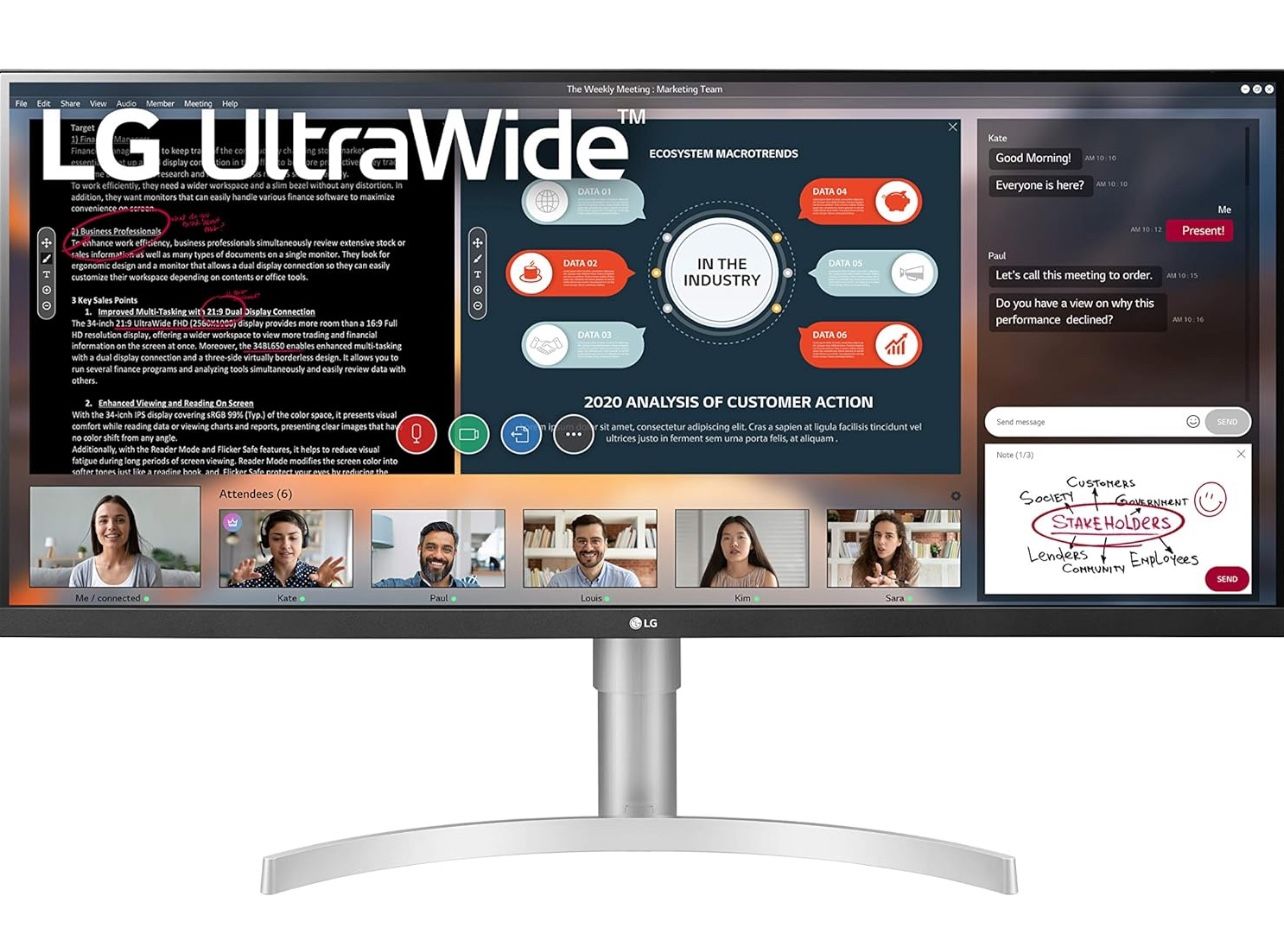 LG 32” Ultra Wide LED Monitor. 