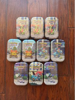 Pokemon TCG Lumiose City Mini Tins - x10