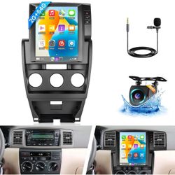 9.7 Inch Car Radio for Toyota Corolla 2006-2012, Car Stereo Wireless Carplay Android Auto, Android 13 System, 2+64GB, Vertical Touch Screen Bluetooth 