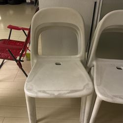 Light, Hard Resin Chairs