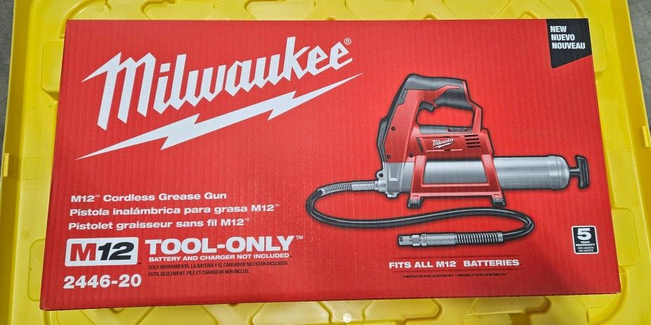 Brand new Milwaukee M12 Grease Gun