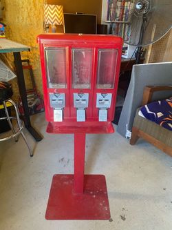 Triple Head Gumball Candy Vending Machine