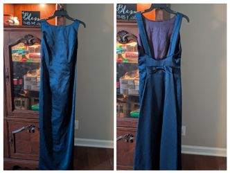 Dark Blue Formal Gown Size 8 