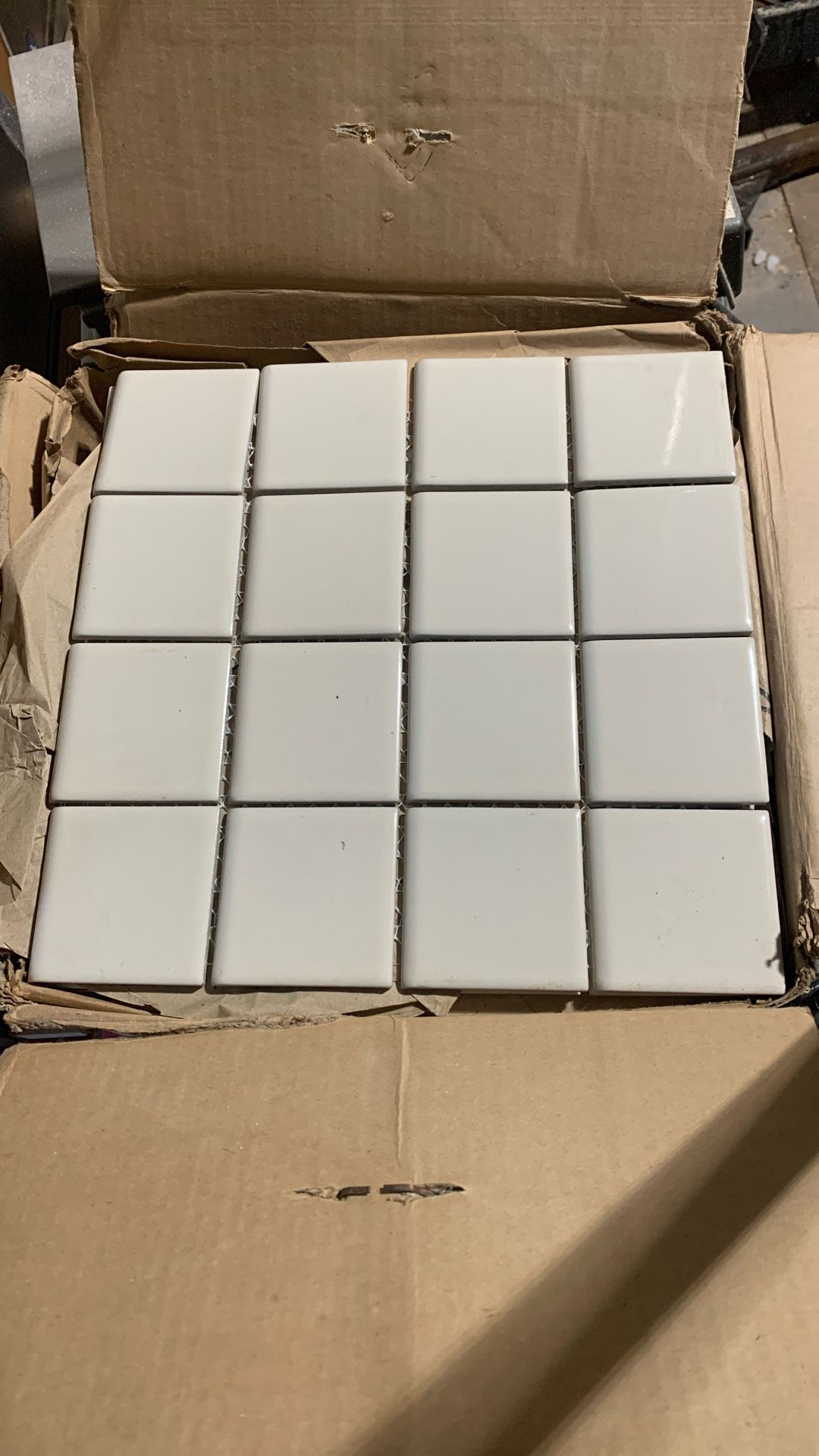 Free Box  Of 3x3 Almond Tile 25 Sheets
