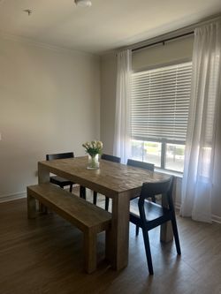 Plank and Beam Modern Dining Set