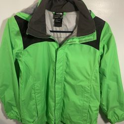North Face Zipline Boys Rain Jacket- Lime