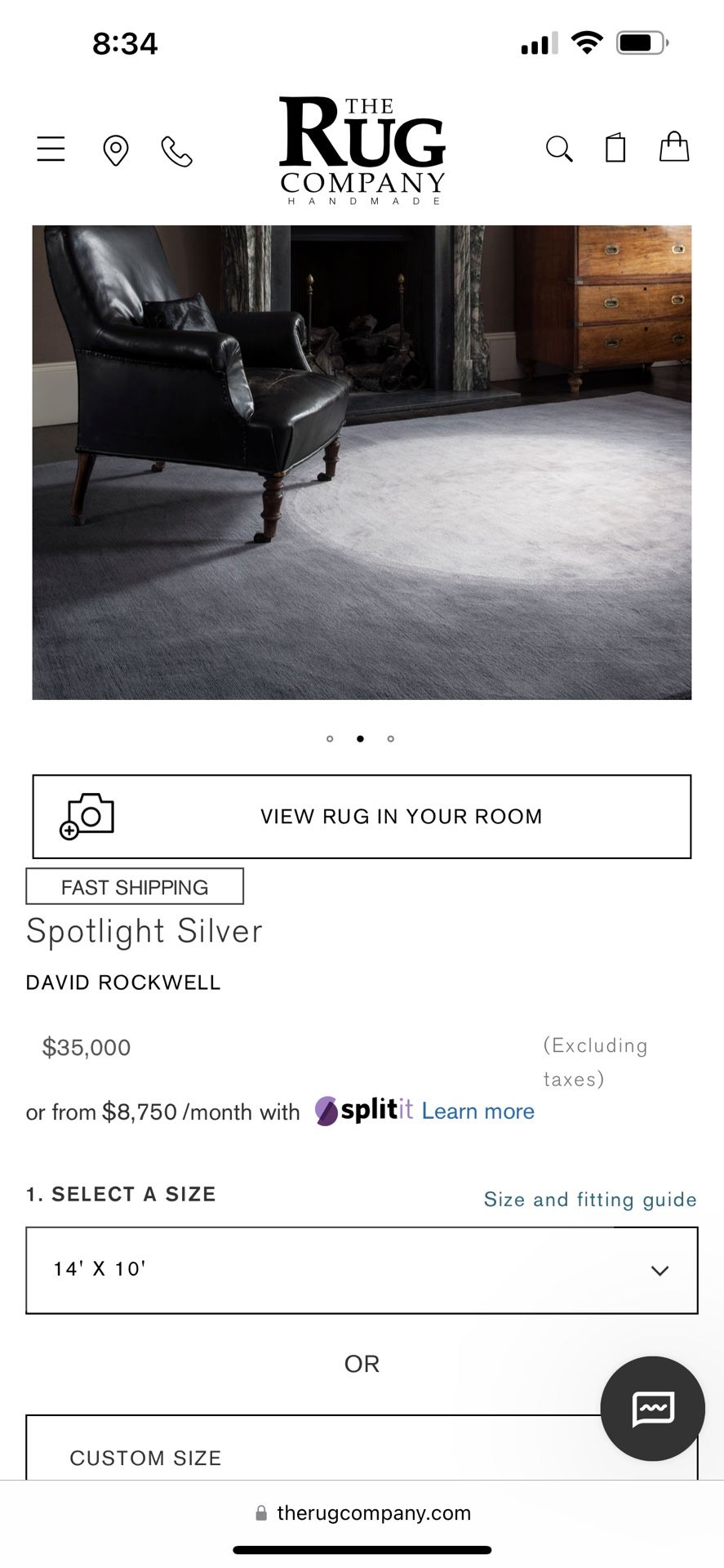 Spotlight Silver David Rockwell 14x10 Rug