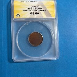 Blank 1c Planchet