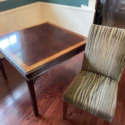 Table & 4 Matching Chairs 