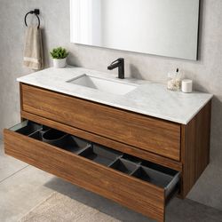 Floating Vanity Sink With lights