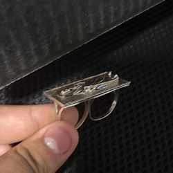 2 Finger Silver Ring