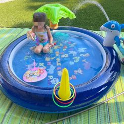 New In Box 59 Inch Kids Toddler Inflatable Pool 