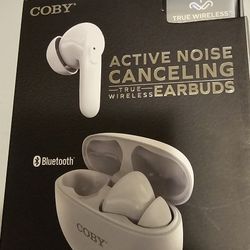 COBY ACTIVE NOISE CANCELING TRUE WIRELESS EARBUDS 