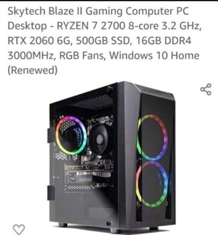 GAMING COMPUTER RYZEN 7, SKYTECH BLAZE II
