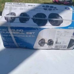 Marcy 40 Lb. Dumbbell Set - New Sports & outdoors | Color: Black