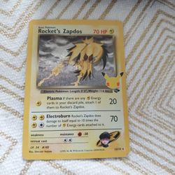 Rocket's Zapdos 25th Anniversary 