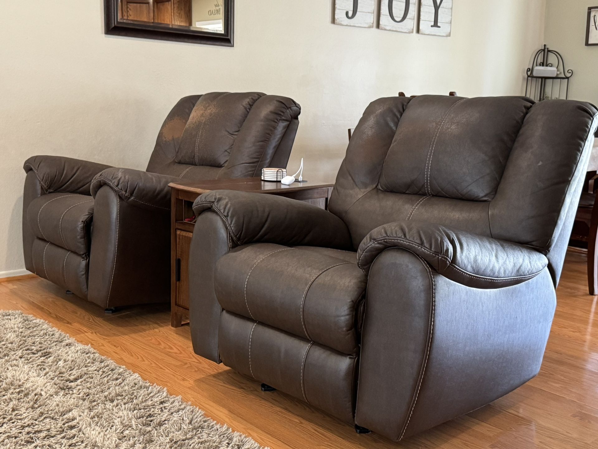 Two Recliners (Both for $150)