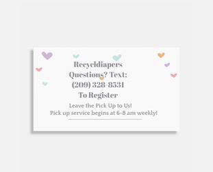 Free Diaper Recycle Service/Compost Service