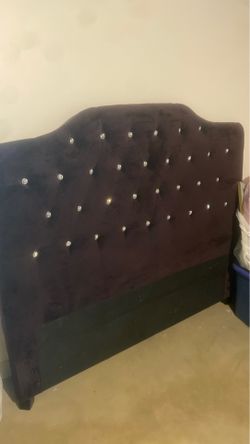 Puple Velvet Full size new Bed Frame
