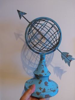 Vintage Celestial Metal Artillery Globe Sphere 