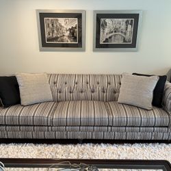 Formal Striped Couch