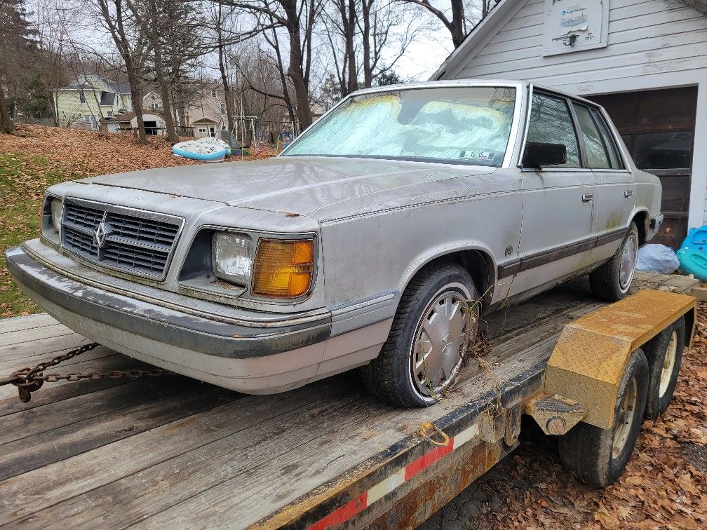 1986 Dodge Aries K car part out only not for sale whole