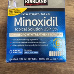 Kirkland Minoxidil Hair Treatment For Hair Growth- New 6 Months Supply