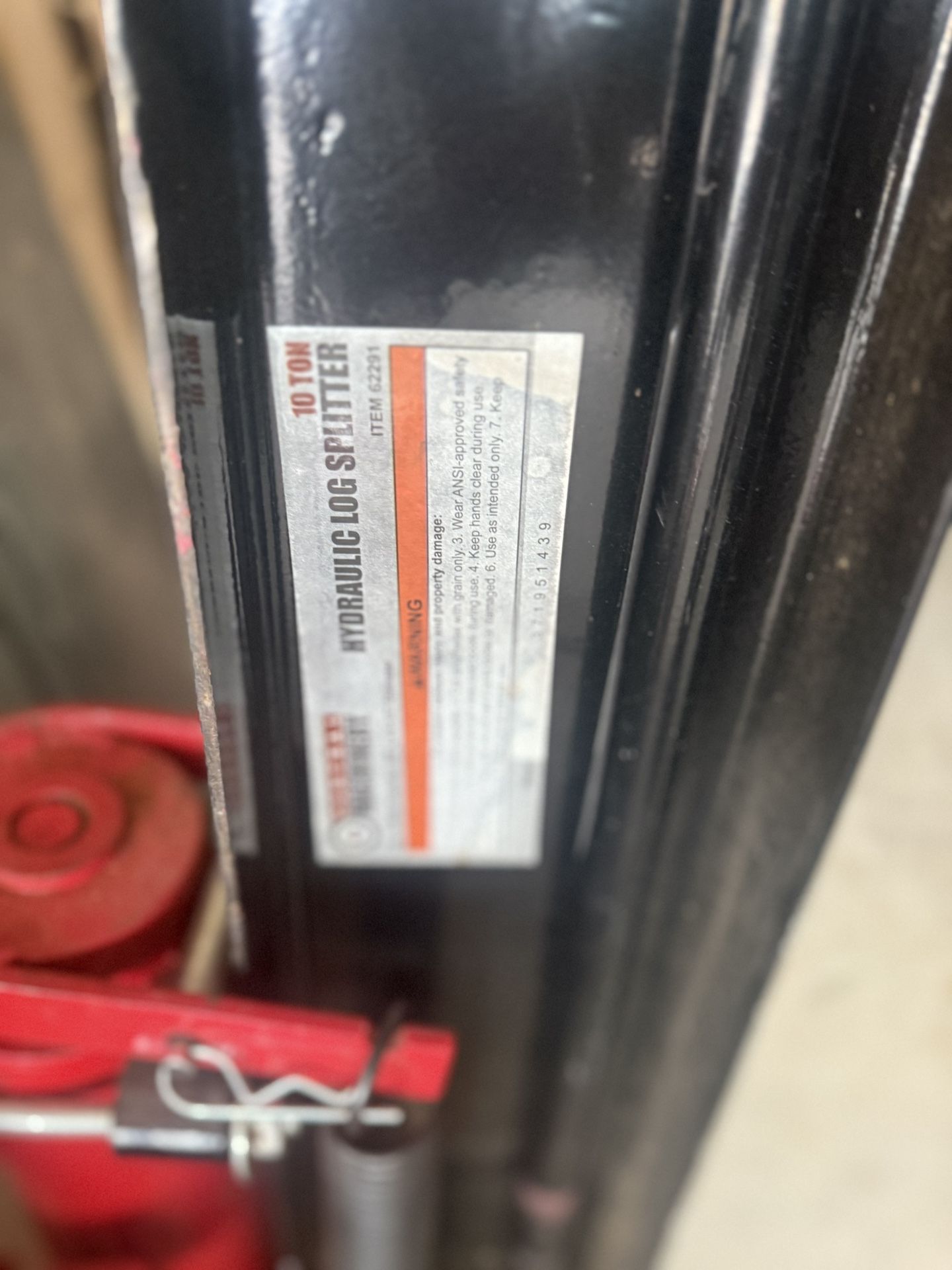 10 Ton Hydraulic log Splitter